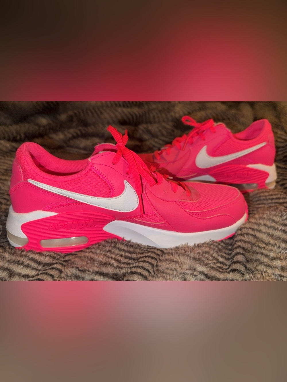 Nike Women's Bright Pink Air Max Style Sneakers Shoes 9 8.5
